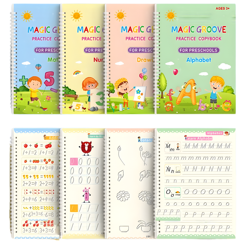 Magic Groove Handwriting Practice Books - Complete Set